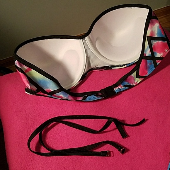 NWOT Watercolor Pushup Bikini! - Picture 6 of 7